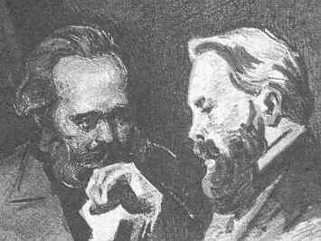 Slika: Karl Marx, Friedrich Engels