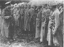 Trotsky with troops