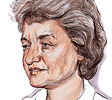 sketch of Betty Friedan