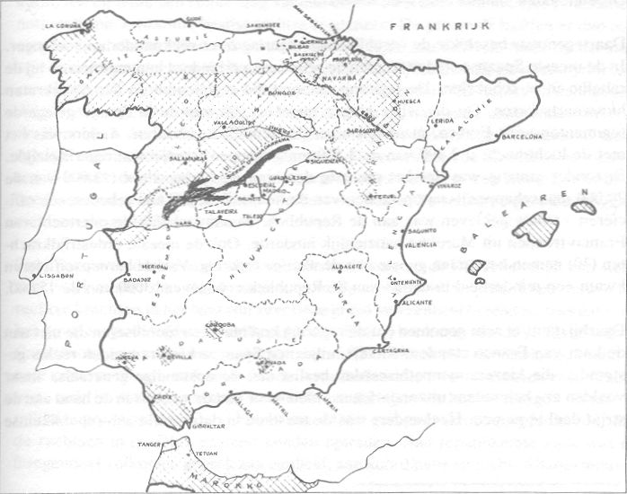Kaart Spanje II