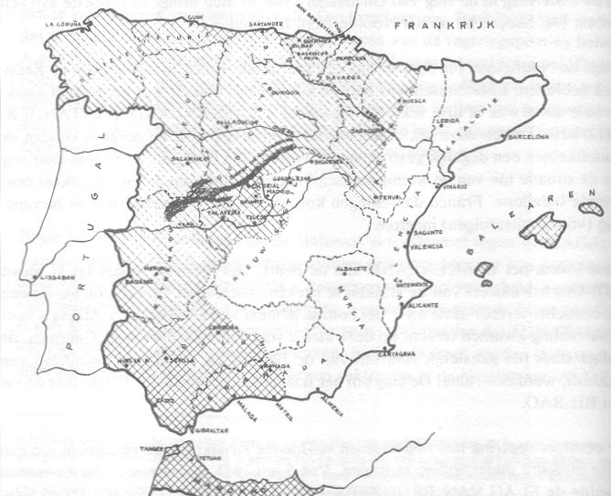 Kaart Spanje IV