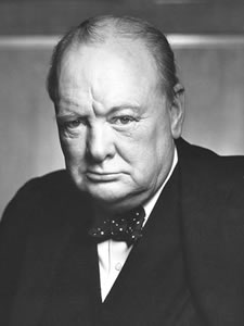 Retrato Winston Spencer Churchill
