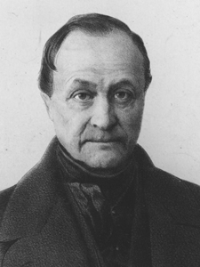 Retrato Isidore Auguste Marie François Xavier Comte