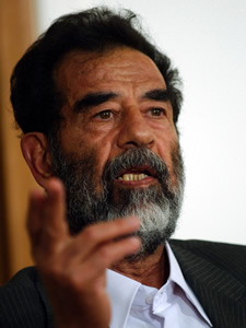 Retrato Saddam Hussein Abd al-Majid al-Tikriti