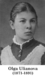 Olga Ilinicina Ulianova, 1871-1891