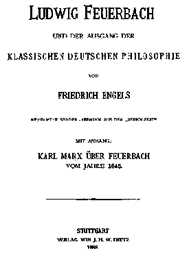 Ludwig Feuerbach şi sfîrşitul filozofiei clasice germane