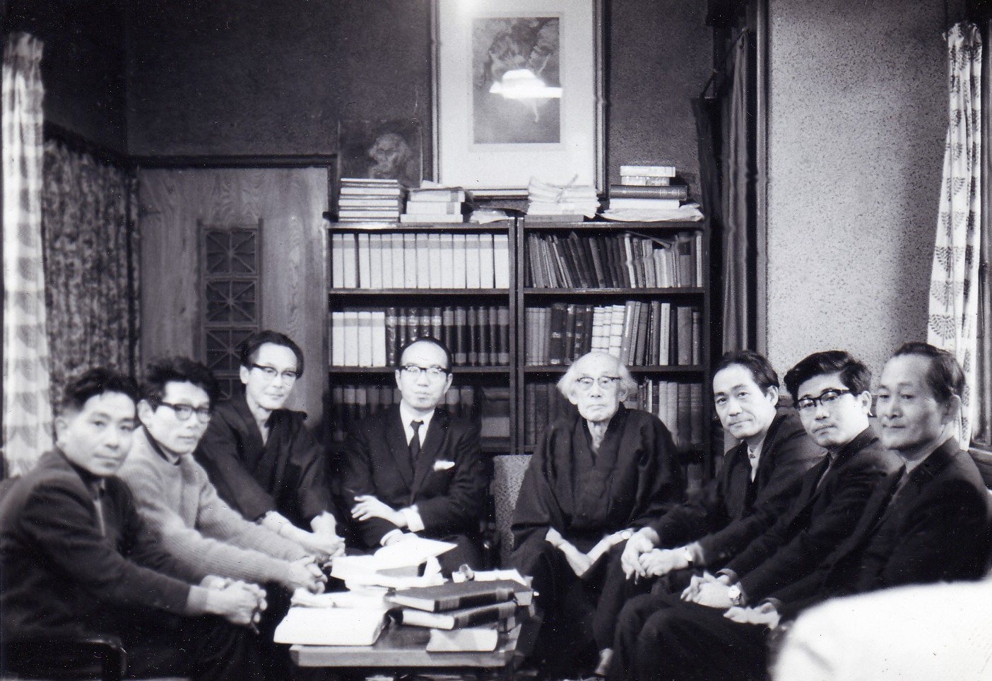 A photograph of the lexicon editors