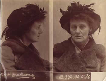Mugshot of Constance Markievicz, 1916