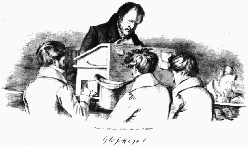 Hegel lecturing in Berlin