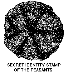 secret identity stamp of peasants