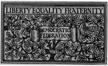 Membership card of the Democratic Federation