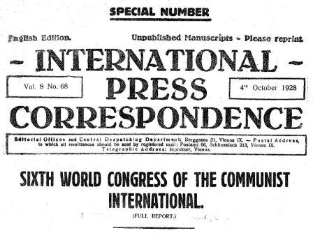 International Press Correspondence No 68, 1928