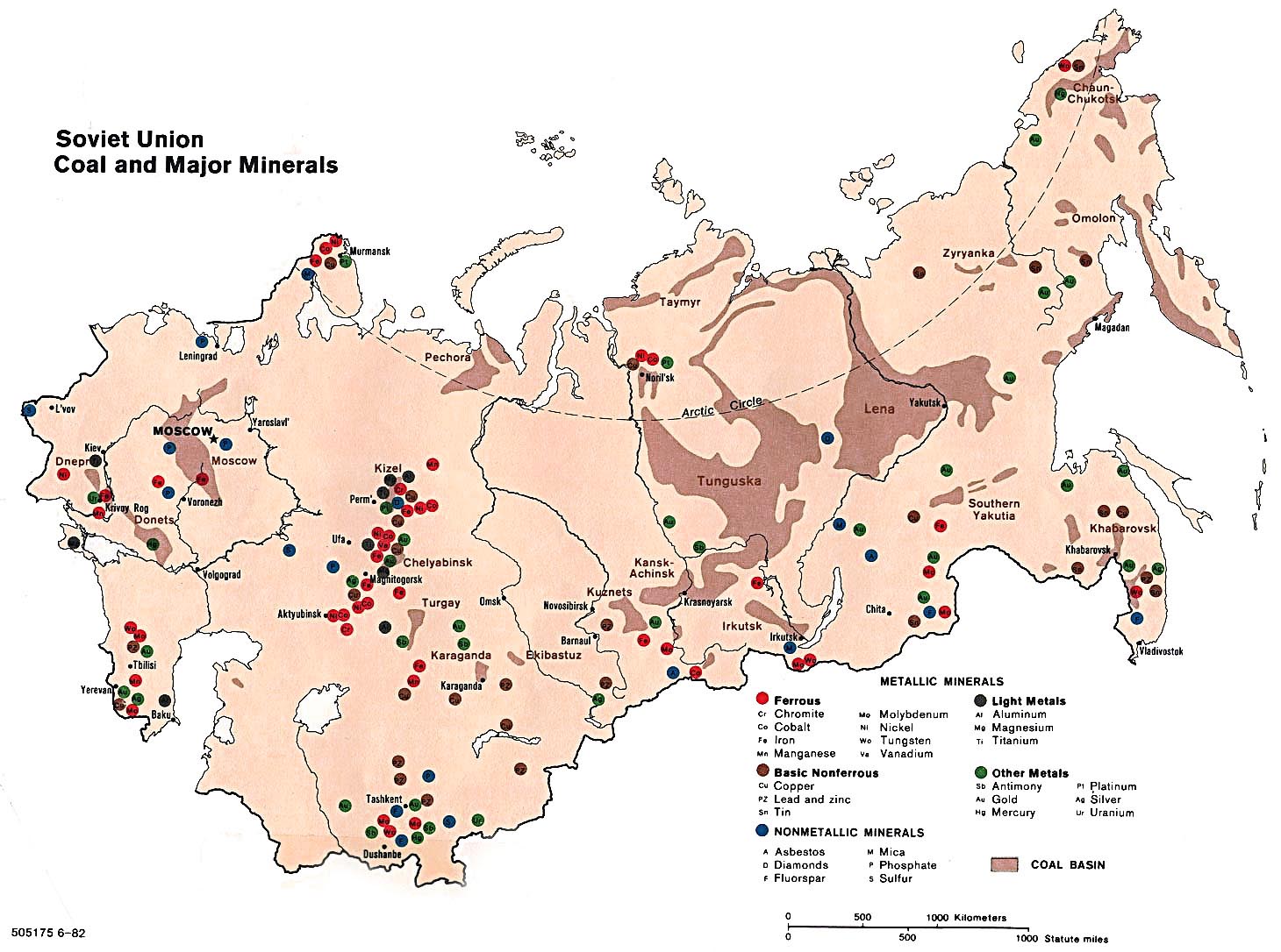 Карта добычи ресурсов