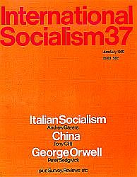 Cover International Socialism (1st series), No.37