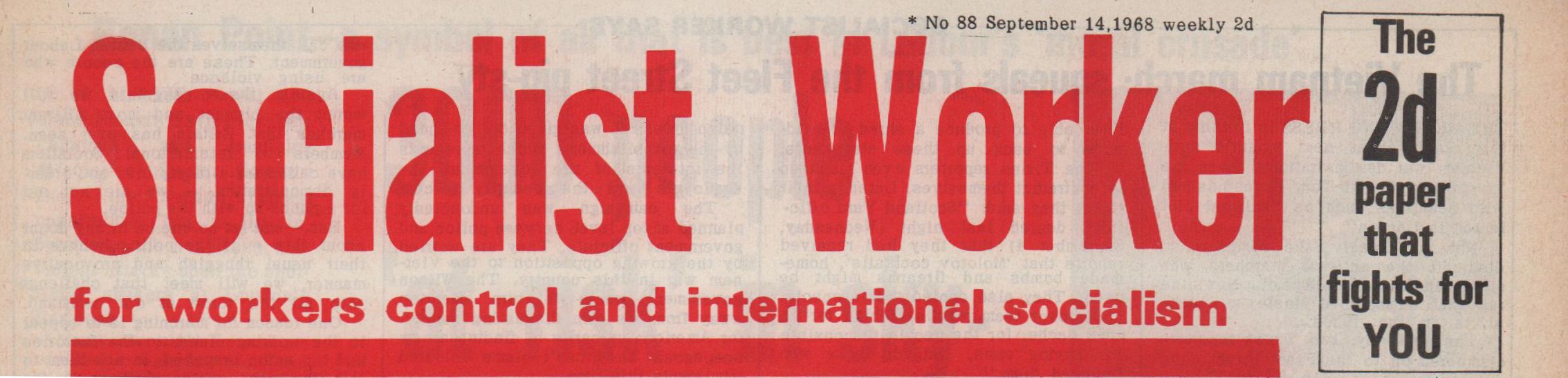 Socialist Worker Masthead