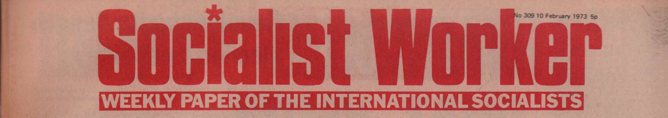 Socialist Worker Masthead