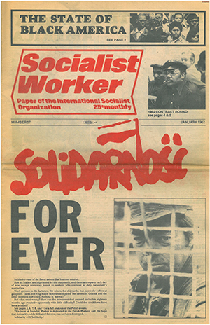 SOCIALIST WORKER masthead (1982)