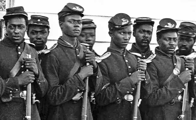 Men of Company E, 4th U.S. Colored Infantry