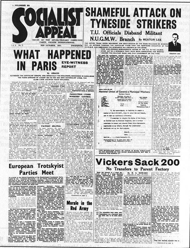 Socialist Appeal, October 1944