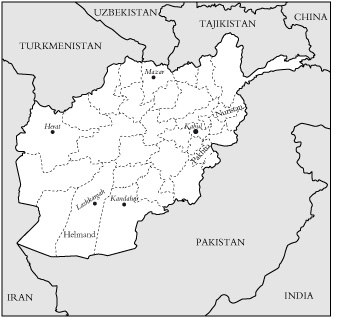 Map: Afghanistan