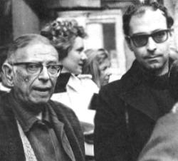 Sartre and Jean-Luc Godard on a GP demo