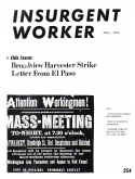 Insurgent Worker - July 1973