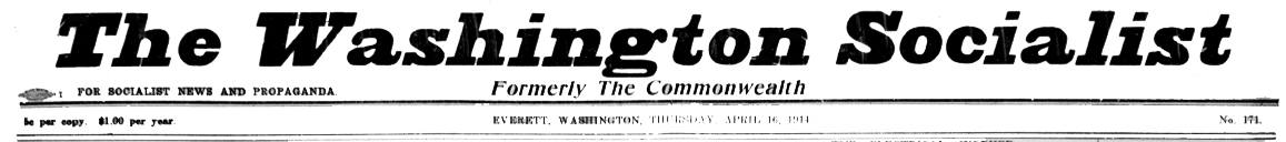 The Washington Socialist Masthead