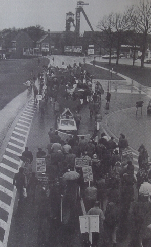 Betoging behoud vd 5 mijnen - Winterslag 22 maart 1986