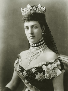 Retrato Alexandra Carolina Maria Carlota Luísa Júlia (Alexandra da Dinamarca)