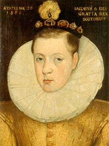 Retrato Jaime VI da Escócia e I de Inglaterra