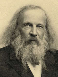 Retrato Dmitri Ivanovic Mendeleev