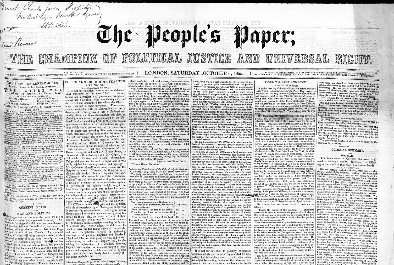 Imagem The People's Paper (O Jornal do Povo) -