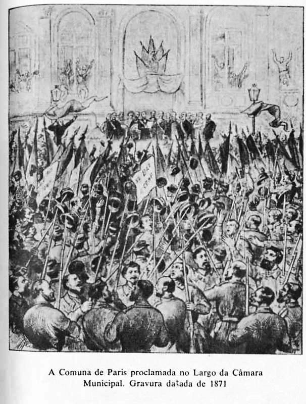 A Comuna de Paris proclamada no Largo da Câmara Municipal