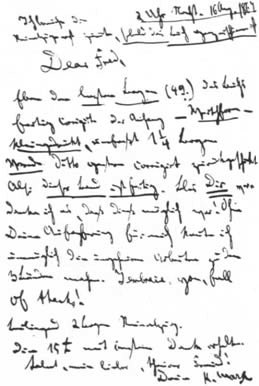 Carta de Marx a Engels em Manchester