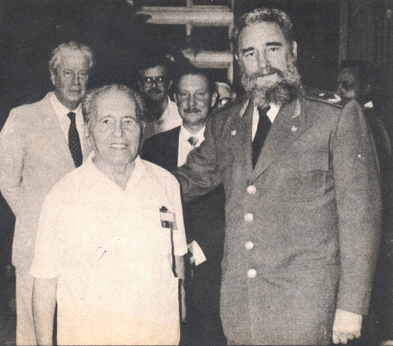 With Luiz Carlos Prestes, 1985