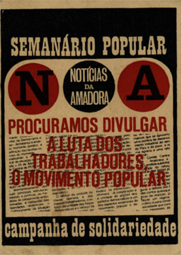 autocolante: Notícias de Amadora, 'procuramos divulgar a luta dos trabalhadores, o movimento popular'