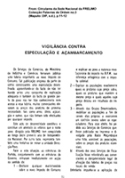 Vigilância contra especulação e açambarcamento