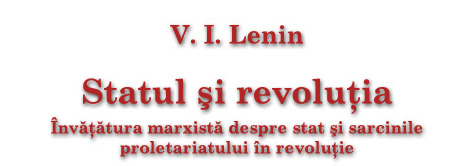 Statul şi revoluţia