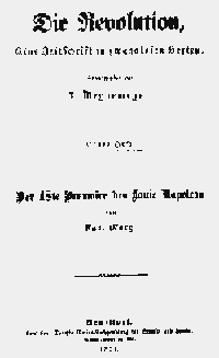 Optsprezece brumar al lui Ludovic Bonaparte, 1852