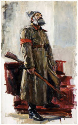 Study of a Soldier, by Lukin