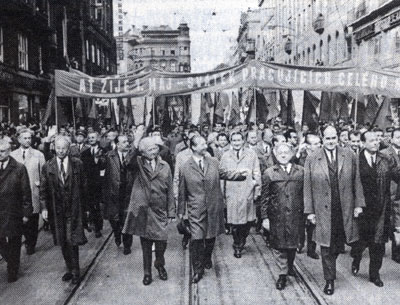 Czechoslovak leadership on 1968 May Day