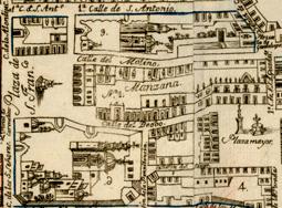 Une partie de la carte de rue de l'idée utopique